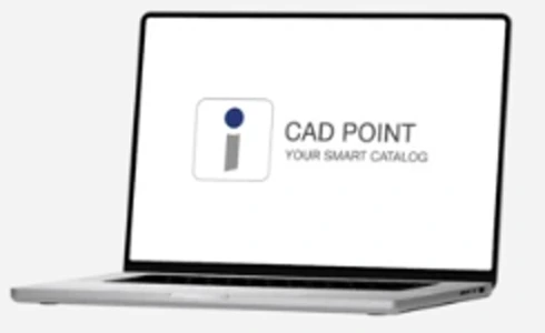 CAD POINT 화면이 표시된 노트북