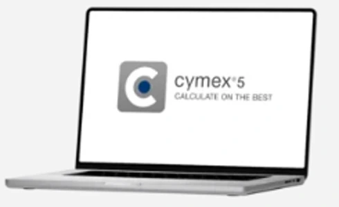 cymex 5 화면이 표시된 노트북