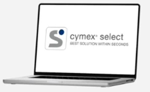 cymex select 화면이 표시된 노트북